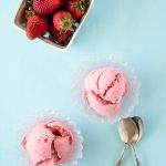 Strawberry Amaretto Frozen Yogurt