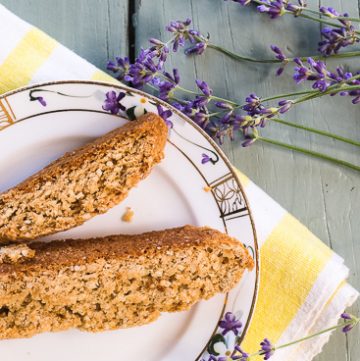 Almond Lavender Biscotti