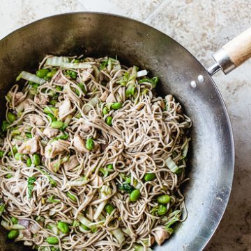 Chicken Noodle Stir Fry with Edamame