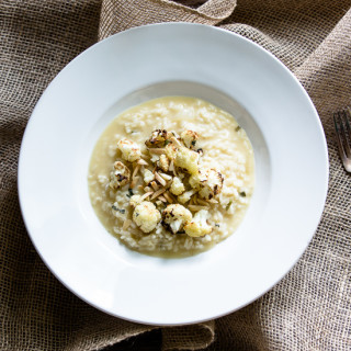 Roasted Cauliflower, Sage and Almond Risotto