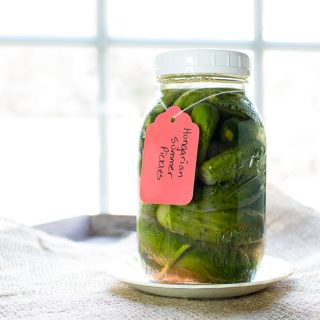 Hungarian Summer Pickles - fermented