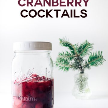 Festive Cranberry Cocktails