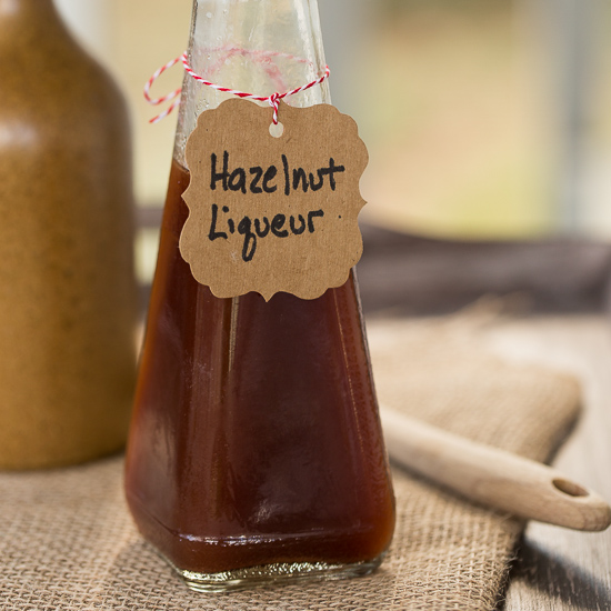 Homemade Hazelnut Liqueur