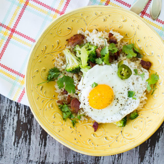 Bacon, Broccoli and Egg Rice Bowls