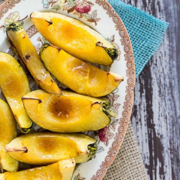 Bourbon Maple Grilled Acorn Squash
