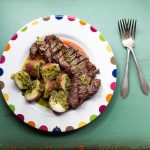 Grilled Steak with New Potatoes and Chimichurri Sauce