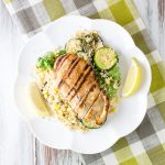 Spicy Chicken with Corn and couscous salad