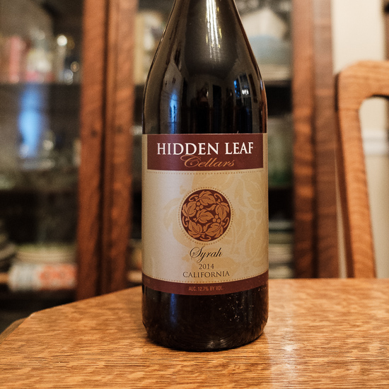 Hidden Leaf Cellars Syrah 2014