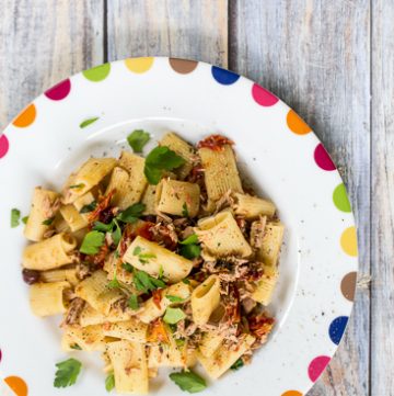 Roasted Tomato and Tuna Pasta