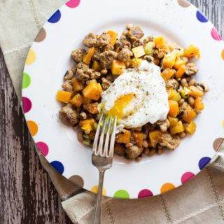Sausage and Black-Eyed Peas Hash