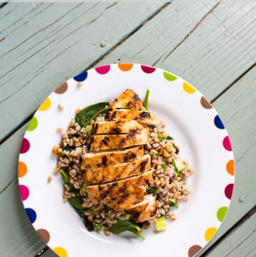Grilled Chicken and Farro Salad