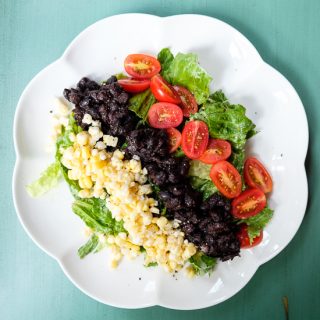 Black Bean Salad with Avocado dressing