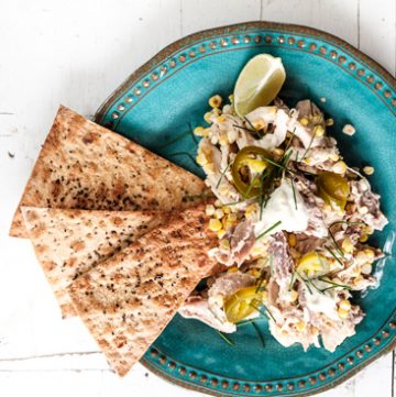 Healthy Chicken and Corn Nachos