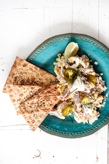 Healthy Chicken and Corn Nachos