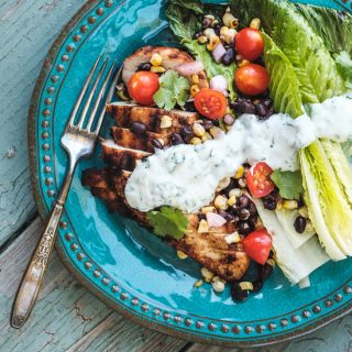Grilled Chicken with Corn and Black Bean Salsa