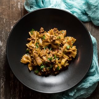 Instant Pot Ground Pork and Peanut Pasta