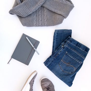 Outfit of the day featuring gray puma suede women's