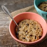 Bowl of steel cut oats.