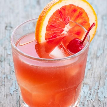 Bright orange cocktail