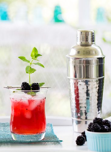 Blackberry ginger fizz