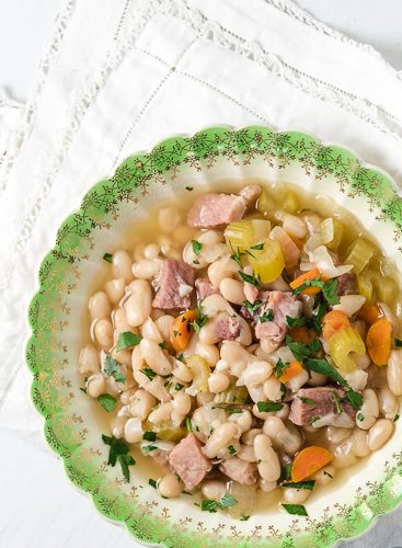 Instant Pot Ham and Beans Soup