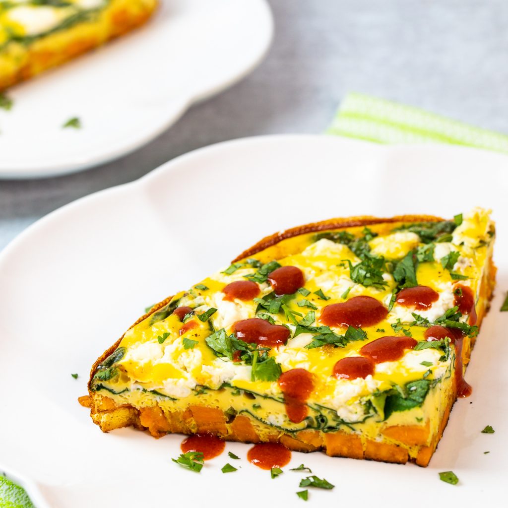 Sweet Potato and Baby Spinach Frittata Sidewalk Shoes