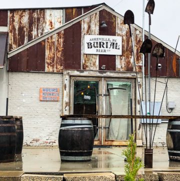 Outside of Burial Beer company