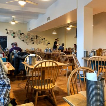 Interior shot of Early girl Eatery
