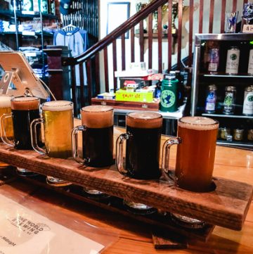 Beer Flight from One World Brewing
