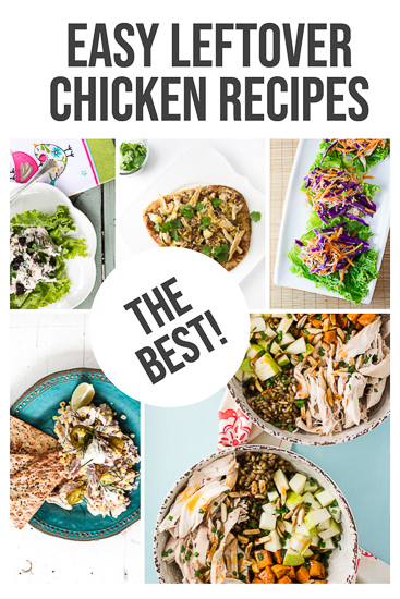 Photo collage of chicken recipes