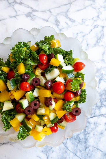 Kale Greek Salad